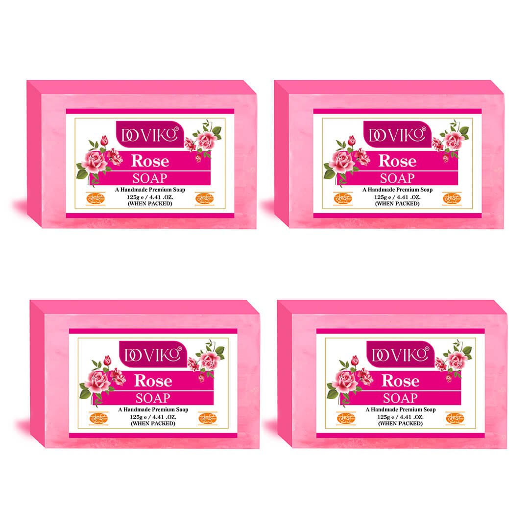 Doviko Pure Rose Soap – Pack of 4 (500gm)