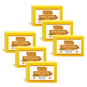 Doviko Pure Haldi Chandan Soap - Pack of 6 (750gm)