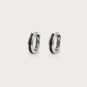 Sterling Silver Diamond Earrings