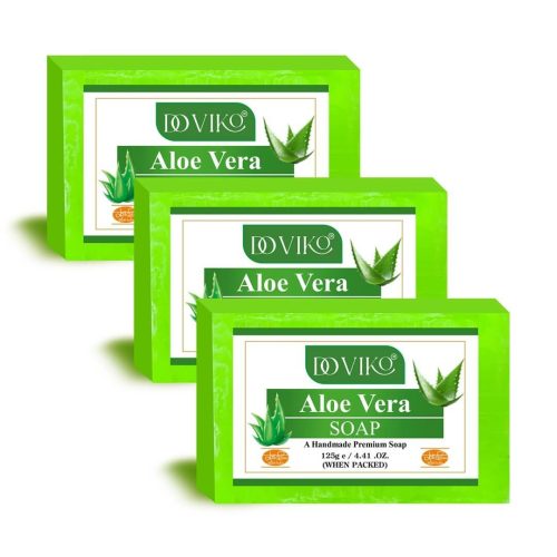 Doviko Pure Aloe Vera Soaps – Pack of 3 (375gm)