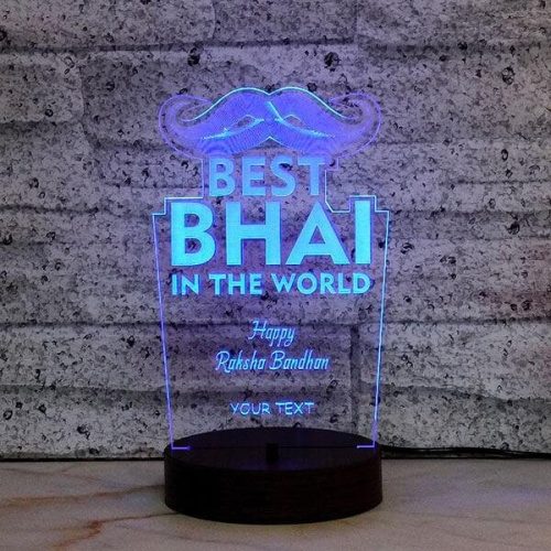 Best Bhai Personalised LED Lamp