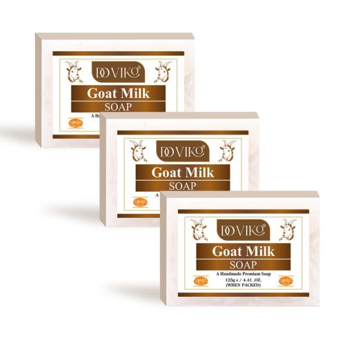 Doviko Goat Milk Soap for Men & Women – Pack of 3 (375 g)