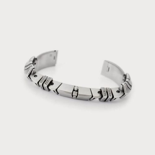 Silver & Black Wire with Bracelets